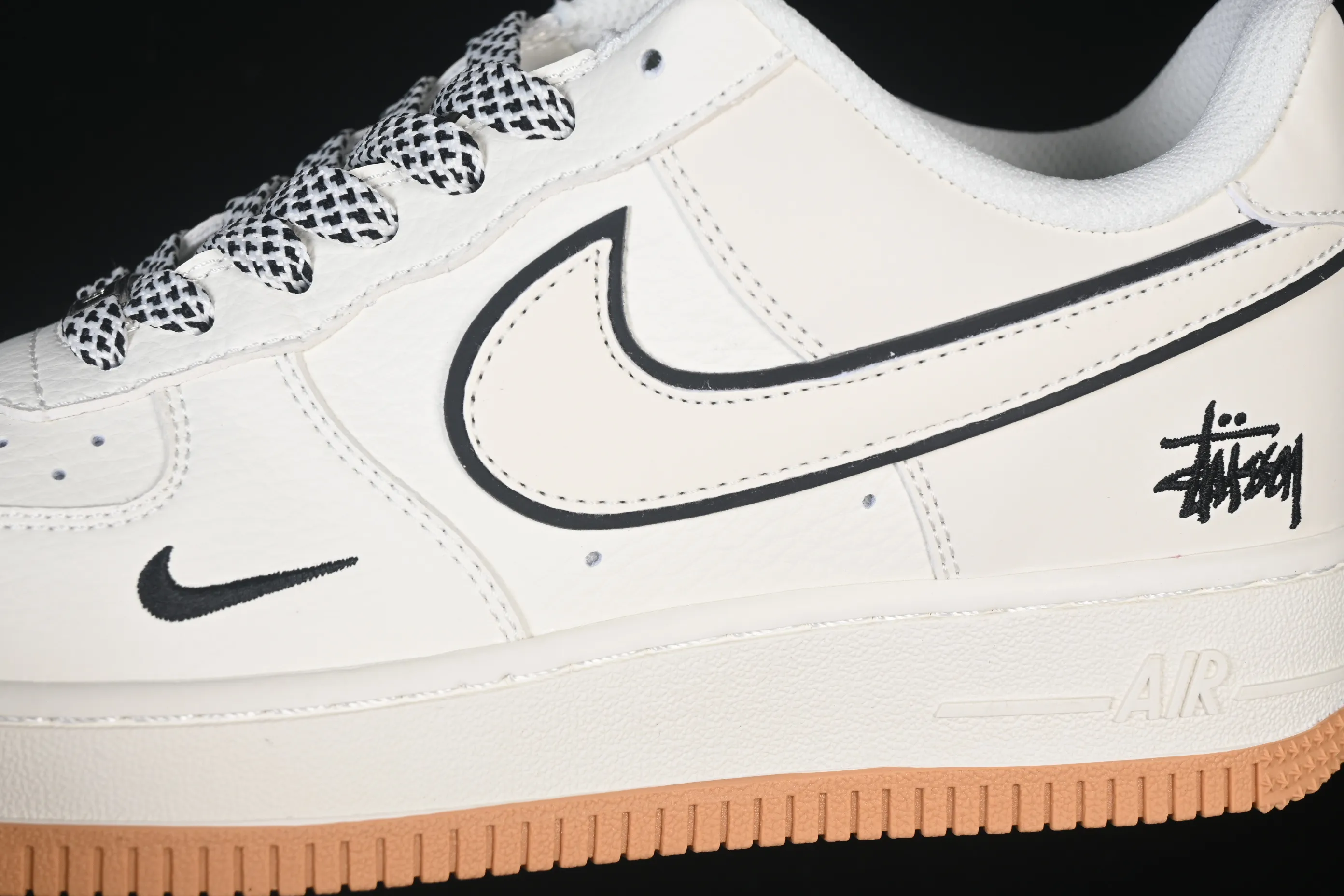 All categories Nk Air Force 1 Air Force series Nk Air Force 1 Low Air Force low-top Nike Air Force 1'07 Low Stusi co-branded off-white raw rubber sole Air Force 1 low-top casual sneakers CS5288-055
